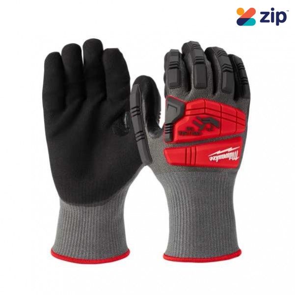 Milwaukee 48228980 - Impact Cut Level 5 (E) Nitrile Dipped Gloves S Gloves
