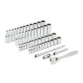 Milwaukee 48229004 - 50 Piece 1/4" Ratchet & Socket Set - SAE (Imperial & Metric) 