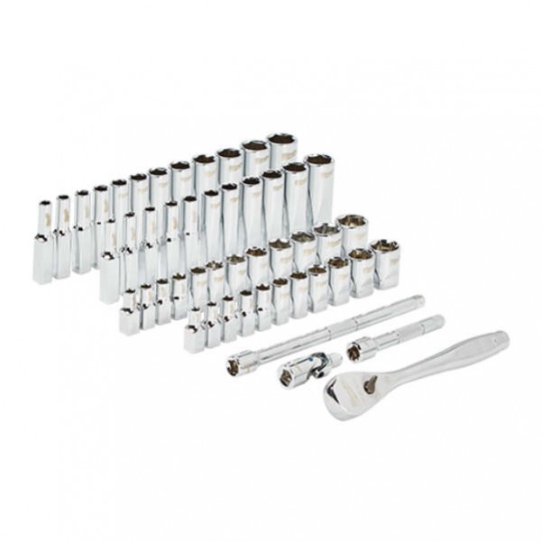 Milwaukee 48229004 - 50 Piece 1/4" Ratchet & Socket Set - SAE (Imperial & Metric) 