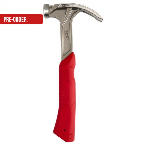 Milwaukee 48229019A - 12oz Smooth Face Hybrid Claw Finish Hammer