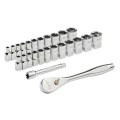 Milwaukee 48229044 - 25 Piece 1/4" SAE/Metric Drive Ratchet & Socket  Socket Sets