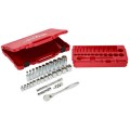 Milwaukee 48229408 - 28 Piece 3/8" Ratchet & Socket Set - SAE (Imperial) 