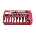 Milwaukee 48229410 - 22 Piece SAE Socket Wrench Set Wrenches