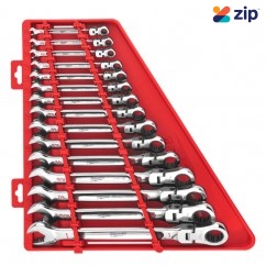 Milwaukee 48229413 - 15 Piece Imperial Flex-Head Ratcheting Wrench Set