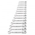 Milwaukee 48229413 - 15 Piece Imperial Flex-Head Ratcheting Wrench Set 