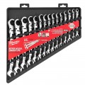 Milwaukee 48229513 - 15 Piece Metric Flex-Head Ratcheting Wrench Set 