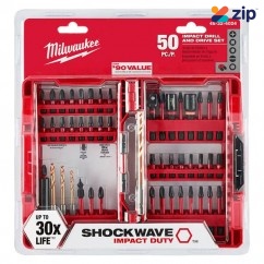 Milwaukee 48324024 - 50PCE SHOCKWAVE Impact Duty Driver Bit Set Milwaukee Accessories