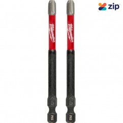 Milwaukee 48324664 - 2 pack Phillips #3 x 89mm (3-1/2") SHOCKWAVE Power Bit