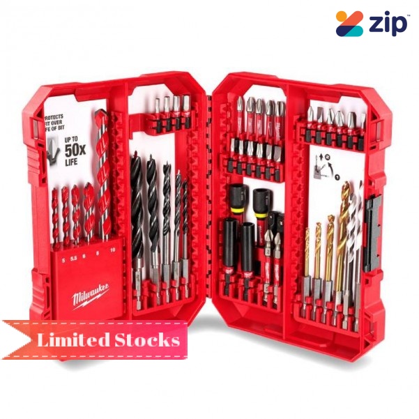 Milwaukee 48325148 - 46pce SHOCKWAVE Drill and Drive Set Drill/Driver Bit Sets