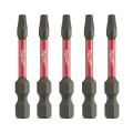 Milwaukee 48324606 - 5 Pack #2 50mm (2") SHOCKWAVE™ Square Recess Power Bit  Drill Bits