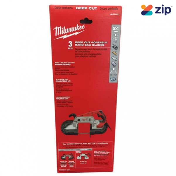 Milwaukee 48390531 - 1140 x 24TPI Portable Deep Cut Bandsaw Blade