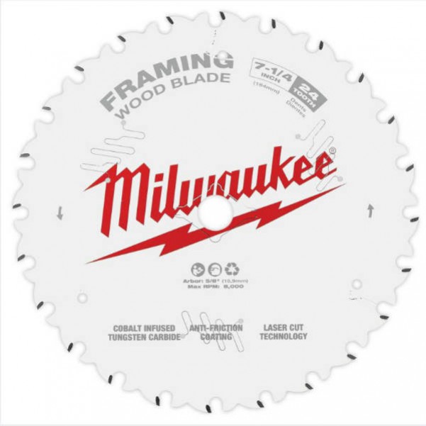 Milwaukee 48400720 - 184mm (7 1-4") Framing 24T Circular Saw Blade Milwaukee Accessories
