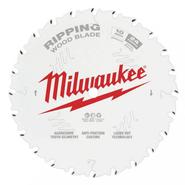 Milwaukee 48408020 - 254mm (10") Ripping 24T Circular Saw Blade Milwaukee Accessories