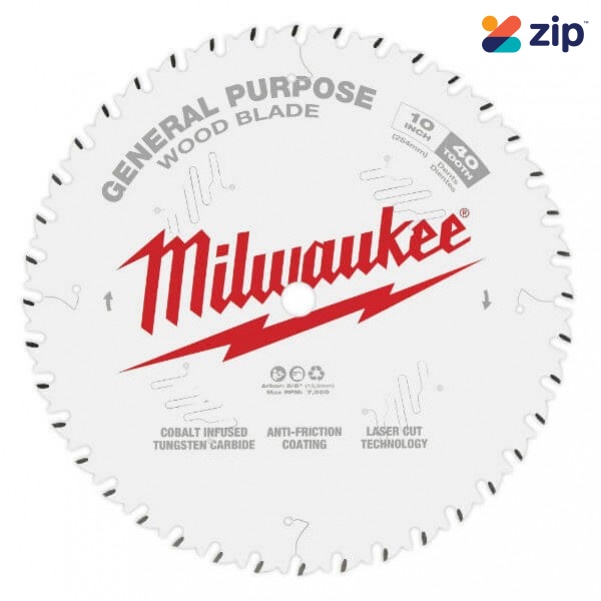 Milwaukee 48408024 - 254mm (10") General Purpose 40T Circular Saw Blade Milwaukee Accessories