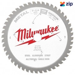 Milwaukee 48408237 - 184mm (7-1/4") 48T Medium Metal Circular Saw Blade
