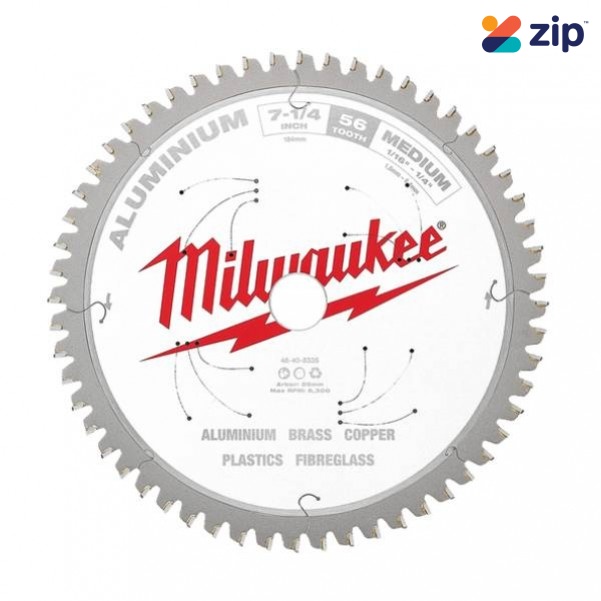 Milwaukee 48408335 - 184mm (7-1/4")  56T Aluminium Circular Saw Blade