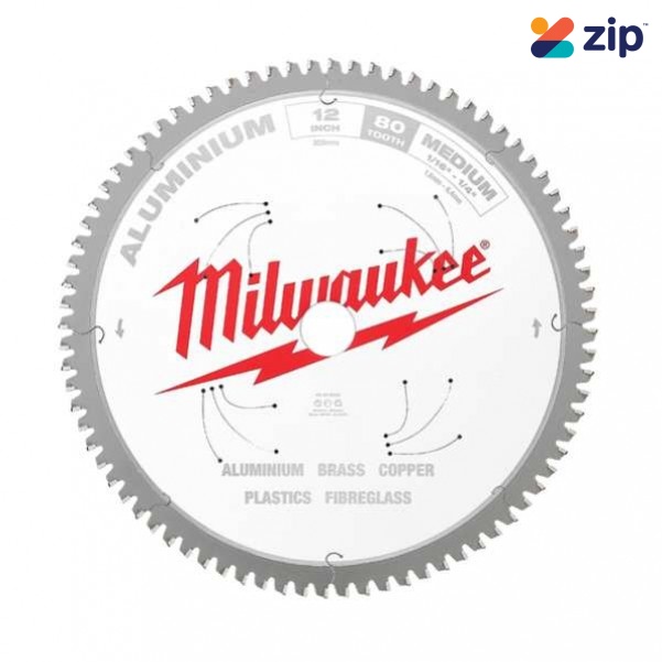 Milwaukee 48408365 - 305mm (12")  80T Aluminium Circular Saw Blade Milwaukee Accessories