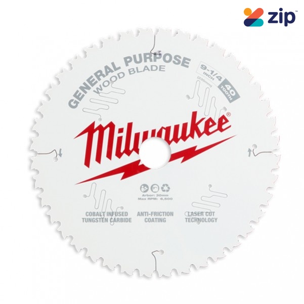 Milwaukee 48408926 - 235mm (9-1/4") Fine Finish 40T Circular Saw Blade Milwaukee Accessories