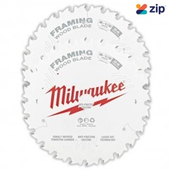 Milwaukee 48418621 - 2 Pack 165mm(6-1/2") 24T Wood Circular Saw Blade Framing