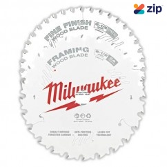 Milwaukee 48418632 - 165mm(6-1/2") 24T Wood Circular Saw Blade Framing & 40T Fine Finish