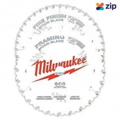 Milwaukee 48418732 - 184mm (7-1/4") 24T Wood Circular Saw Blade Framing  & 40T Fine Finish