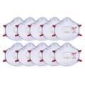 Milwaukee 48734004 - 10-Pack N95 Valved Disposable Respirator with Gasket Breathing Apparatus