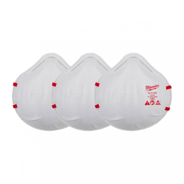 Milwaukee 48734032 - N95 Disposable Respirators 3 Pack