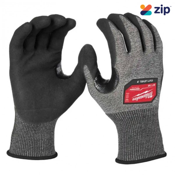 Milwaukee 48737131 - Size M Cut Level 3(C) High Dexterity Nitrile Dipped Gloves Gloves
