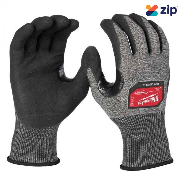 Milwaukee 48737132 - Size L Cut Level 3(C) High Dexterity Nitrile Dipped Gloves Gloves