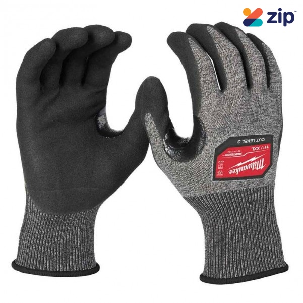 Milwaukee 48737134 - Size XXL Cut Level 3(C) High Dexterity Nitrile Dipped Gloves Gloves