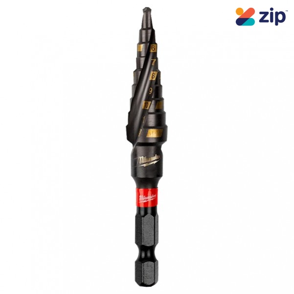 Milwaukee 48899261 - 4-12mm 9 Hole SHOCKWAVE Metric Step Bit  Milwaukee Accessories
