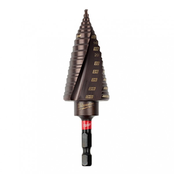 Milwaukee 48899265 - 4-30mm 12 Hole SHOCKWAVE Metric Step Bit  Milwaukee Accessories