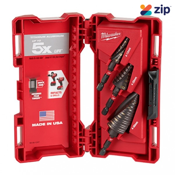 Milwaukee 48899266 - SHOCKWAVE Metric Step Bit Set