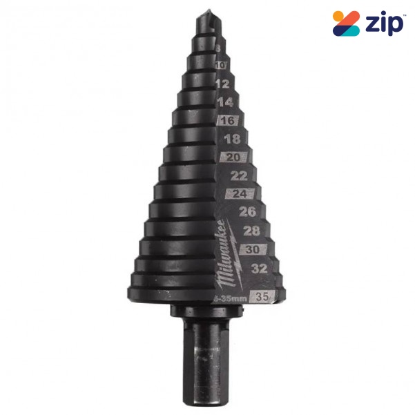 Milwaukee 48899395 - 6mm - 35mm M35 Cobalt Step Drill Bit