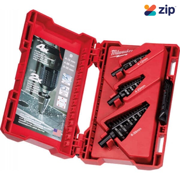 Milwaukee 48899399 - 3 Piece Metric Step Drill Bit Set Milwaukee Accessories
