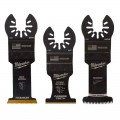 Milwaukee 49109001 - 3pce Open-Lok All Purpose Multi Tool Blade Variety Pack Blades Milwaukee Accessories