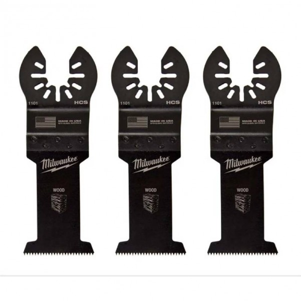 Milwaukee 49251103 - 3-Pack 35mm (1 3/8") OPEN-LOK High Carbon Steel Wood Blade