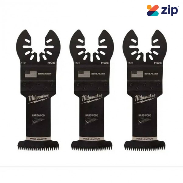 Milwaukee 49251133 - 3-Pack 35mm (1 3/8") OPEN-LOK Japanese Tooth Hardwood Blade Milwaukee Accessories