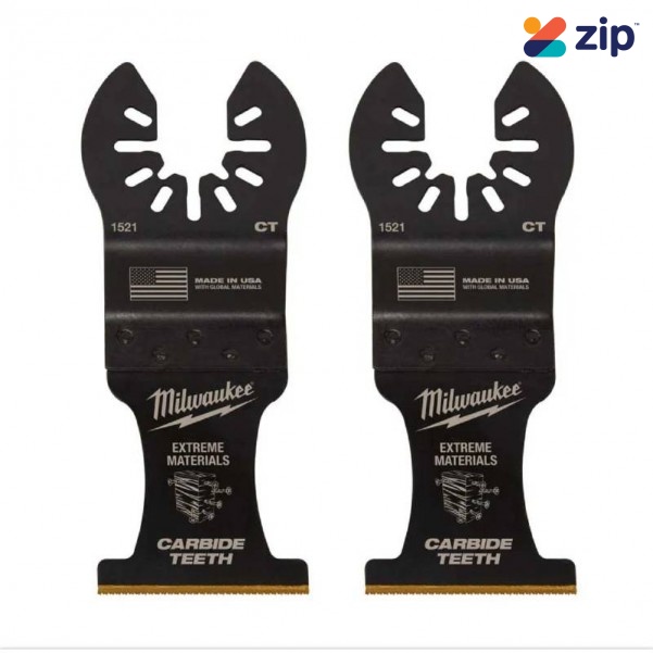 Milwaukee 49251522 - 2-Pack 35mm (1 3/8") OPEN-LOK Extreme Material Titanium Enhanced Carbide Teeth Blade Milwaukee Accessories
