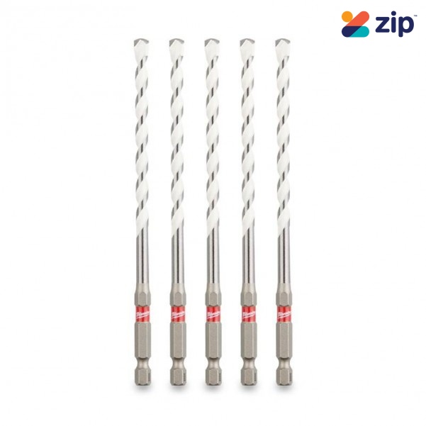 Milwaukee 49323563 - 5-Pack 6 x 100mm SHOCKWAVE Multi-Material Drill Bit Masonry - SDS