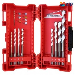 Milwaukee 4932471112 - 8 Piece SHOCKWAVE Multi Material Drill Bit Set 