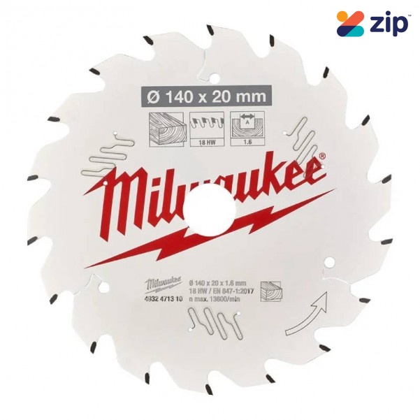 Milwaukee 4932471310 - 140mm (5-1/2“) 18T Wood Framing Circular Saw Blade Milwaukee Accessories