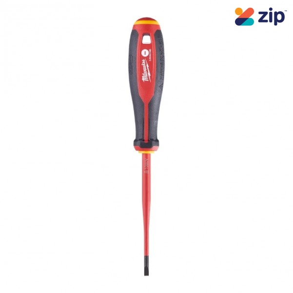 Milwaukee 4932478715 - Slotted 0.8mm x 4mm x 100mm VDE Screwdriver Screwdrivers