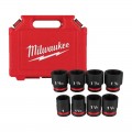 Milwaukee 49667017 - Shockwave 3/4" Drive 8pce SAE Standard 6 Point Impact Socket Set