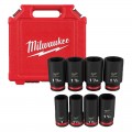 Milwaukee 49667018 - 3/4" Drive 8 Piece Imperial Deep 6 Point Impact Socket Set