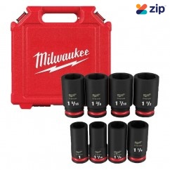 Milwaukee 49667018 - 3/4" Drive 8 Piece Imperial Deep 6 Point Impact Socket Set