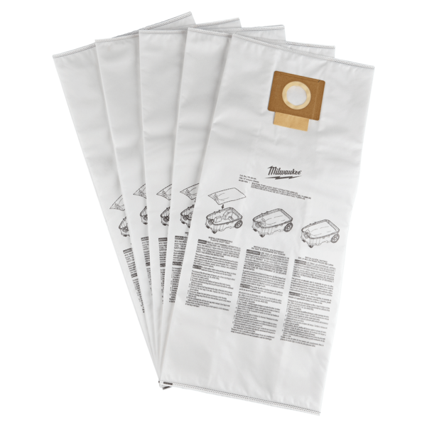 Milwaukee 49901969 - 5 Pack Fleece Dust Bags for M18ONEF2POVC34M0 Milwaukee 49901969 - 5 Pack Fleece Dust Bags for M18ONEF2POVC34M0