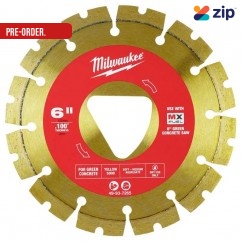 Milwaukee 49937265 - 150mm (6") Green Concrete Yellow Diamond Blade