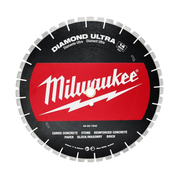 Milwaukee 49937540 - 350mm 14" Diamond Ultra Segmented Blade Circular Saw Blade Milwaukee 49937540 - 350mm 14" Diamond Ultra Segmented Blade Circular Saw Blade