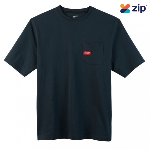 Milwaukee 601BL-L - Heavy Duty Pocket Tee Short Sleeve Blue - L